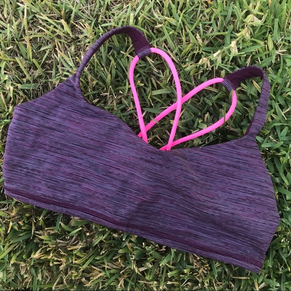 🍂SOLD🍂🌟HP🌟 Lululemon Free to Be Bra Sept Plum - Picture 2 of 8
